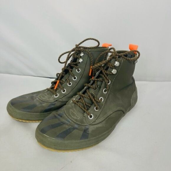 Womens KEDS Scout Splash WX  #WF57263M Olive Green lace-up Hi top Sneakers - - Picture 5 of 7